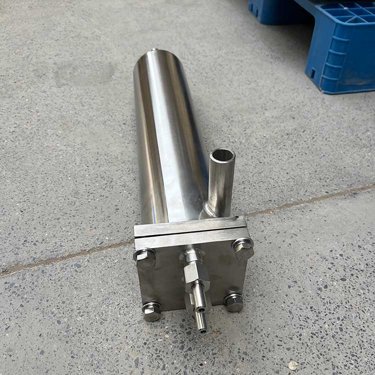 華豫供應(yīng)水樣冷卻器 不銹鋼材質(zhì) 內(nèi)置盤(pán)管 電廠(chǎng)取樣裝置